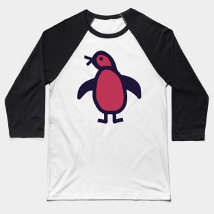 Cute Penguin Viva Magenta Color of the Year 2023 Baseball T-Shirt